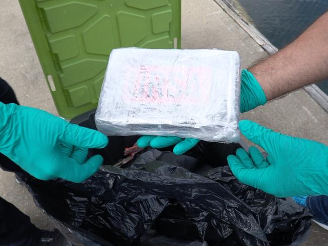 In March, a man was arrested in a boat off the coast of Sydney allegedly carrying 200kg of cocaine. Picture: NSW police