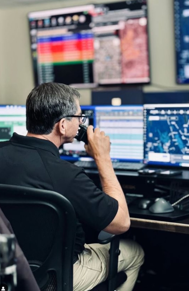 The Live Watch Center inside the Beverly Hills Police Department. Picture: Instagram/BHPD