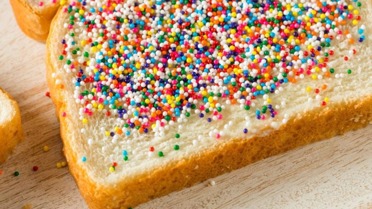 Fairy bread has been a popular school snack for decades in Australia. Picture: Supplied