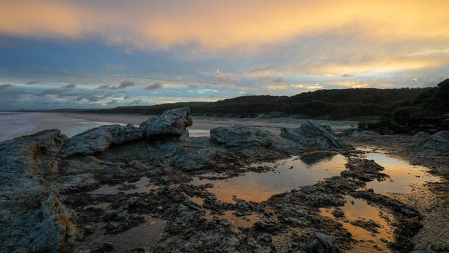 Sunset rock pools. Picture: Meg Forbes