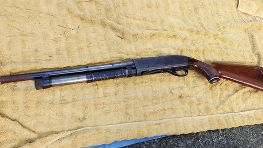 Another gun police allege Serour tried to dispose of over his unit’s balcony. Picture: NSW Police