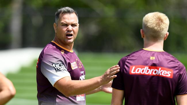 Anthony Seibold is proving a hit in Brisbane. (Photo by Bradley Kanaris/Getty Images)