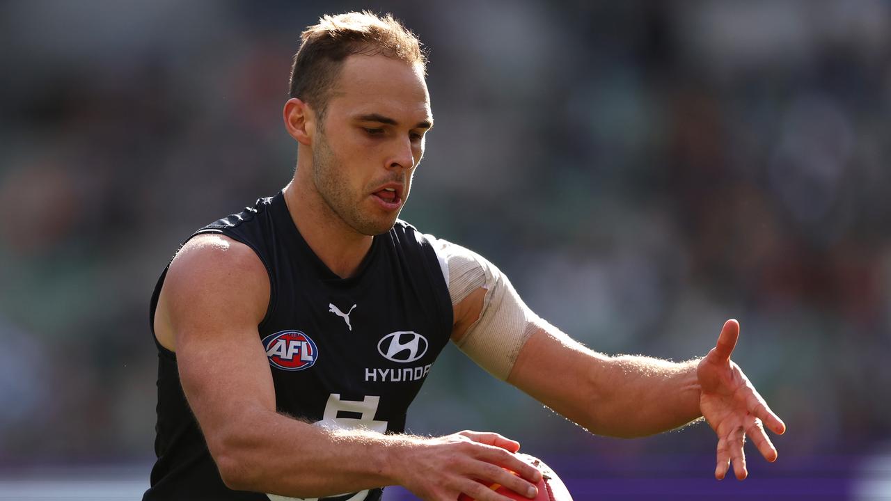 David Cuningham had a direct hand in four goals in the 60-point win over Hawthorn, with Voss praising the difference created by him, Jack Martin and Lachie Fogarty after coming into the side in the last month. Picture: Robert Cianflone / Getty Images