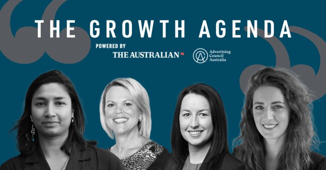 Episode 3 of the The Growth Agenda podcast features (from L-R); Pia Chaudhuri, executive creative director at BMF, Sally Kissane, chief executive officer of Ogilvy Australia, Catrin Allsop, chief executive officer of Australia’s South West tourism organisation and host and editor of The Growth Agenda, Pippa Chambers