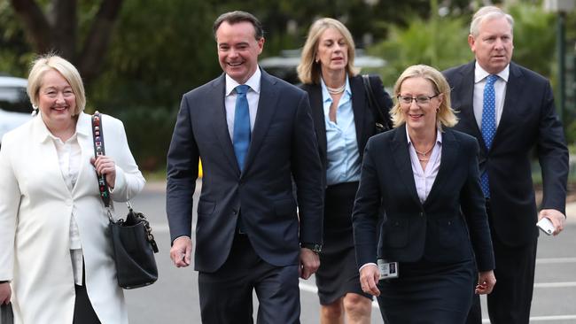 Michael O’Brien arrives at parliament on Tuesday morning. Picture: David Crosling