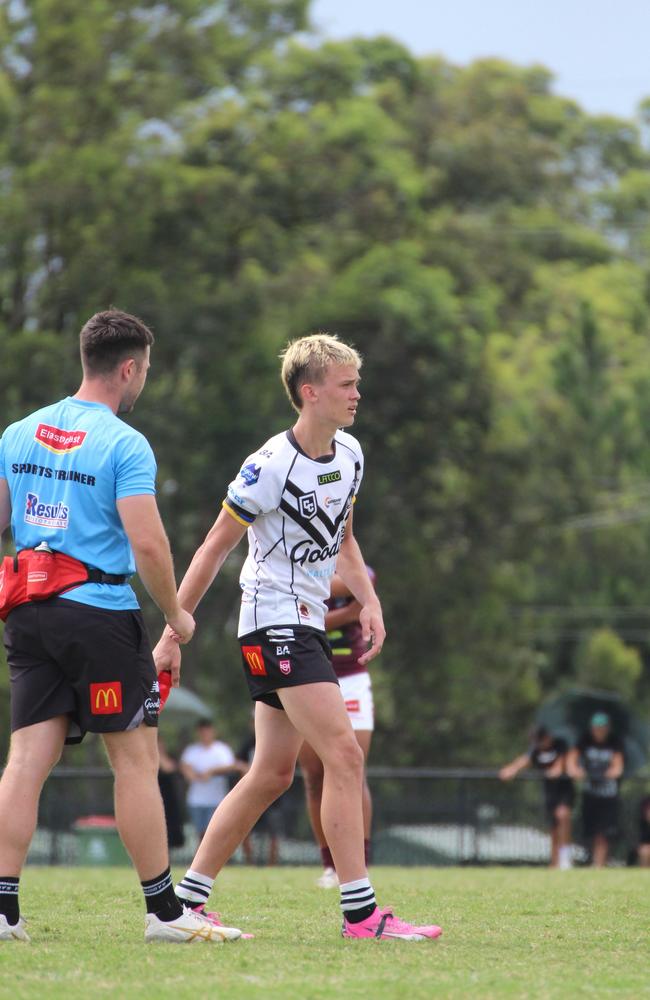 Tom Parker. Connell Cup under-17s action between the Souths Logan Magpies and Burleigh Bears. Saturday February 10, 2024.