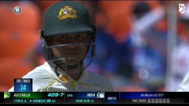 10 hours later… Usman Khawaja finally falls