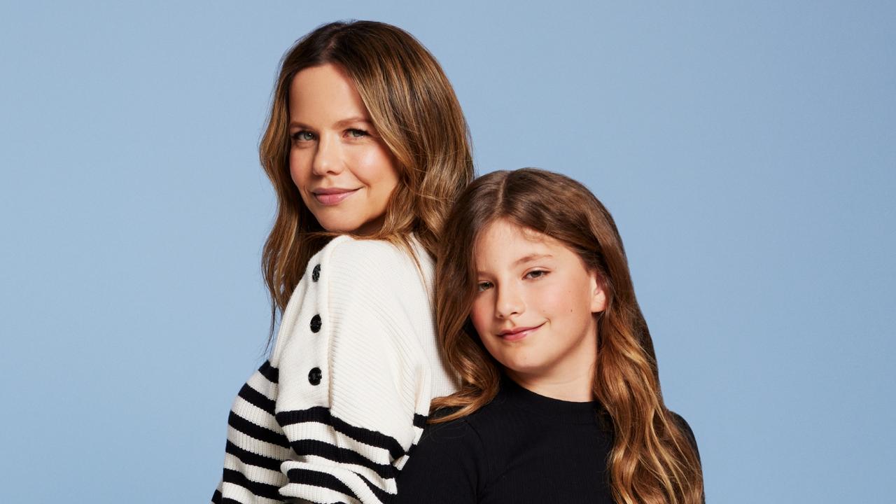 Tammin Sursok and her daughter Phoenix, nine. Picture: Daniel Nadel for Stellar