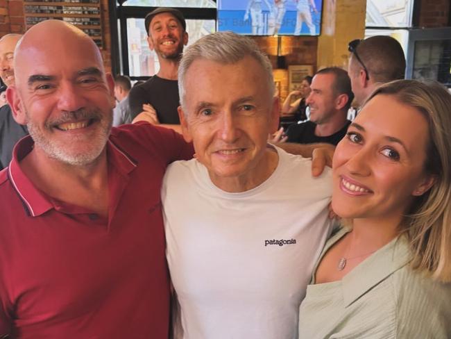 Marty Sheargold, Bruce McAvaney and Loren Barry. Picture: Instagram