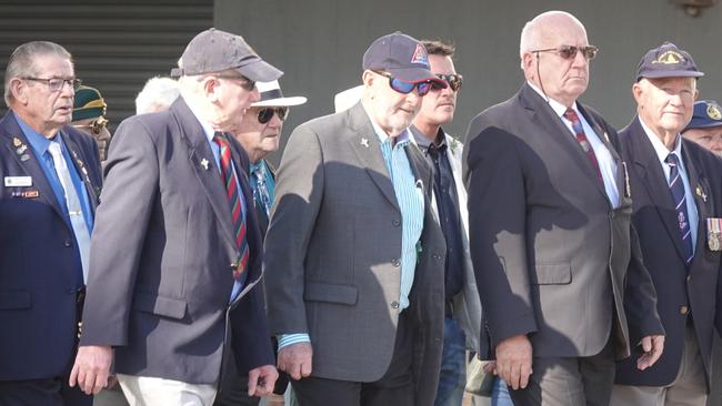 The Anzac Day march down Vernon Street, Coffs Harbour. Picture: Chris Knight