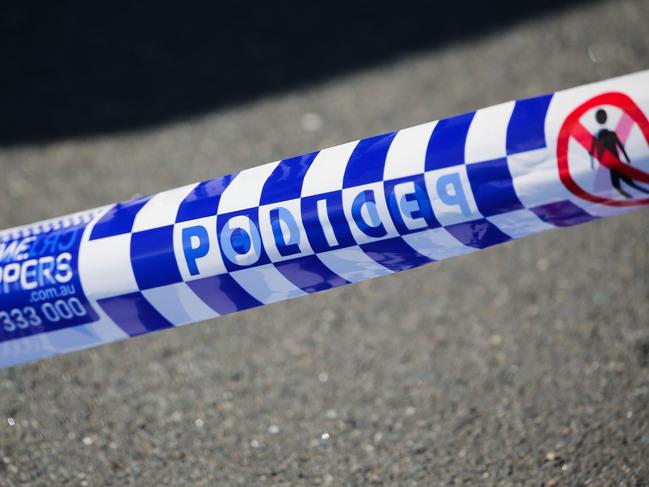 SYDNEY, AUSTRALIA - Newswire Photos - MAY 23 2023: A  general stock view of Police tape on a crime scene in Sydney.  Picture : NCA Newswire / Gaye Gerard