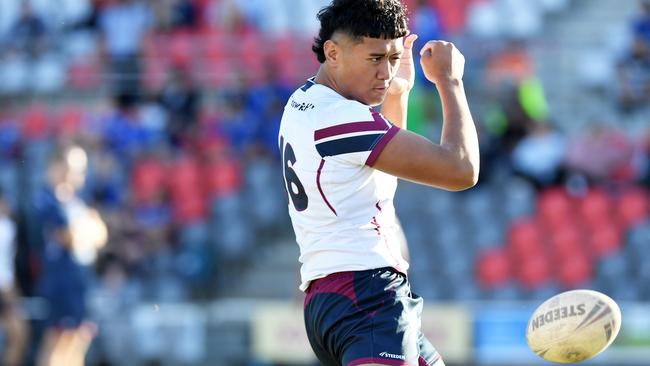 Langer Trophy: Ipswich V Redcliffe schoolboy rugby league challange. Ipswich player, Rene Bagon. Picture: Patrick Woods.