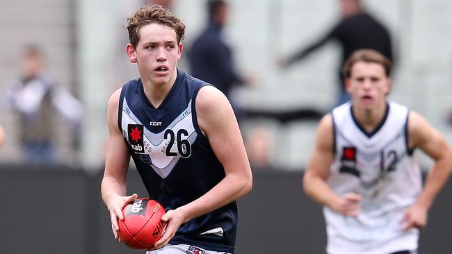 Riley Collier-Dawkins in action for Vic Metro. Picture: Michael Klein