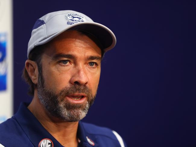 Geelong coach Chris Scott. Picture: Alison Wynd