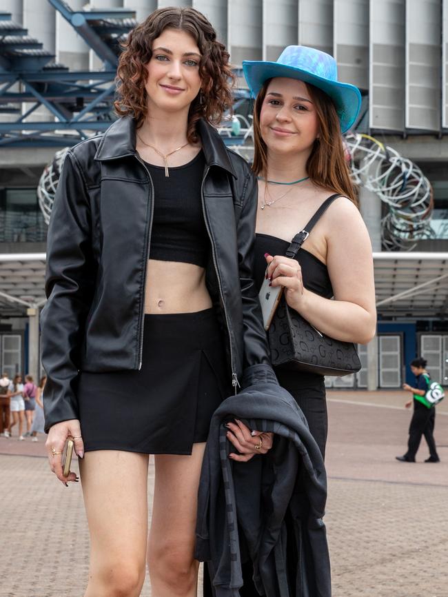 SYDNEY, AUSTRALIA - Daily Telegraph Photos February 26, 2024: Kasey and Ella at Taylor Swift's The Eras Tour concert held at Accor Stadium in Sydney. Picture: Christian Gilles