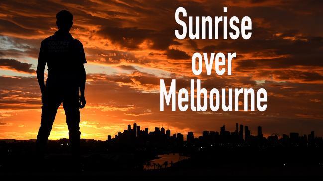 Sunrise over Melbourne