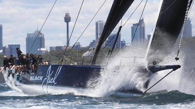 Supermaxi yacht Black Jack is one of the line honours favourites.