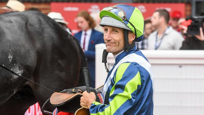 Jockey legend Damien Oliver sold in Ascot Vale. Picture: Brett Holburt/Racing Photos via Getty Images