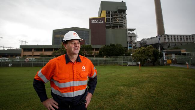 Tony Phillips, the group manager operations of Origin’s Eraring Power Station in Lake Macquarie. Picture: Liam Driver