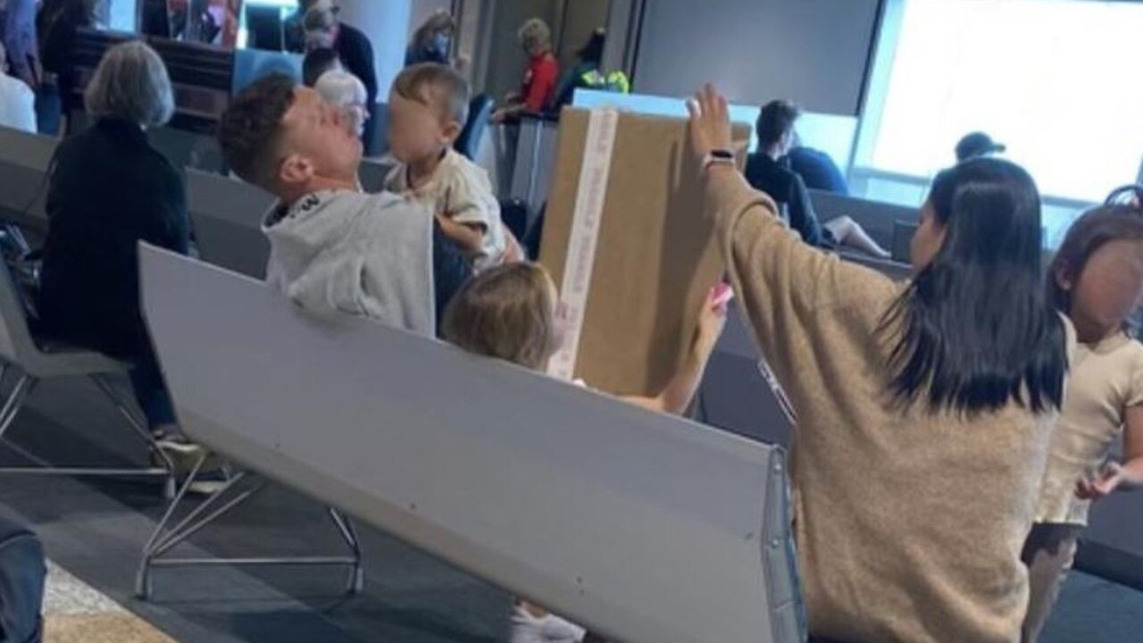 Jack Wighton at Brisbane airport on Thursday. Picture: Fox Sports