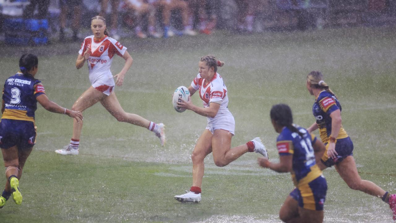 St George prevailed in the appalling conditions on Sunday in Wollongong.