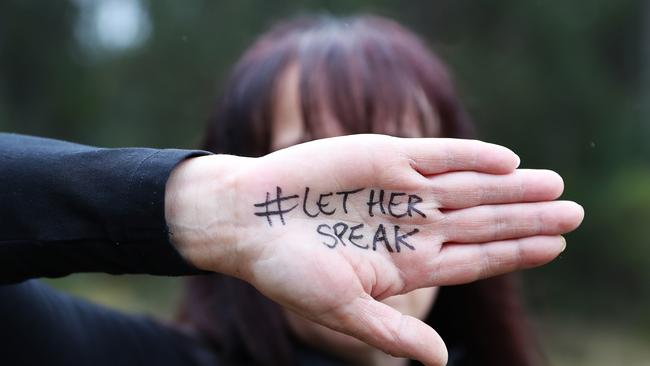 Alicia has spoken about the horrific ordeal which changed her life for the Let Her Speak campaign. Picture: NIKKI DAVIS-JONES