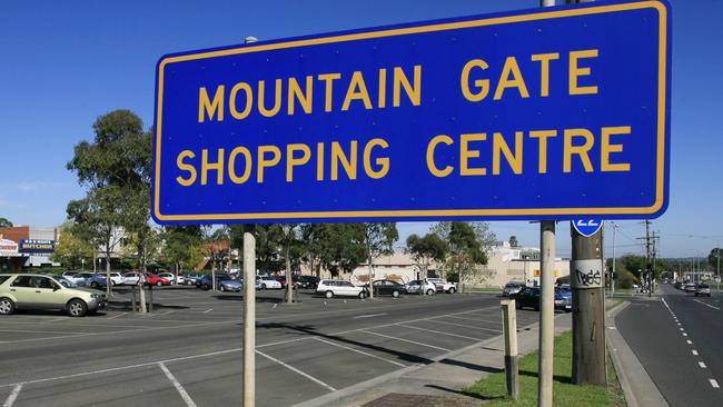 Mountain Gate Shopping Centre on Ferntree Gully Rd.