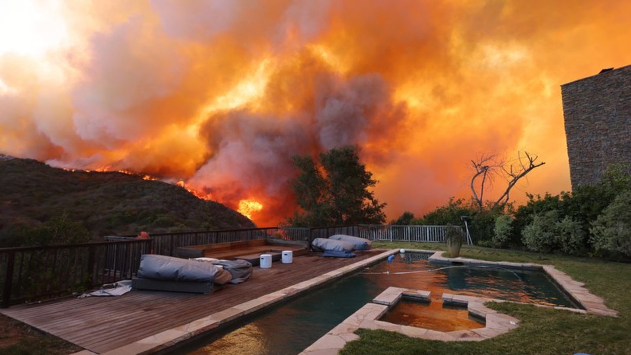 The Los Angeles fires have burned through some of the Los Angeles areas most expensive homes. Picture: David Swanson via Getty Images.