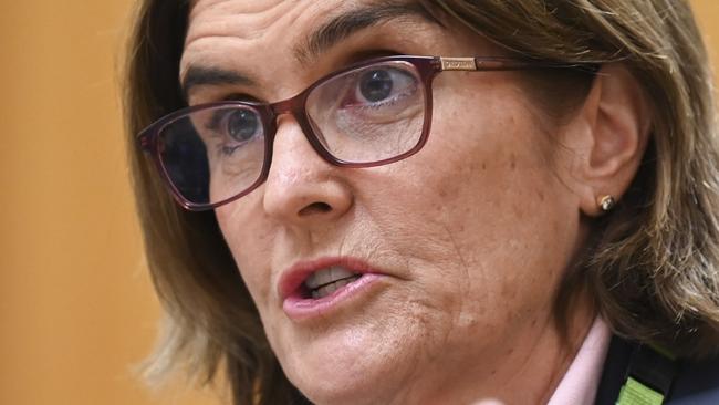 CANBERRA, AUSTRALIA, NewsWire Photos. OCTOBER 26, 2023: Governor of the Reserve Bank of Australia Michele Bullock appears before Senate estimates at Parliament House in Canberra. Picture: NCA NewsWire / Martin Ollman