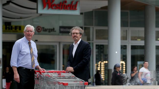 Hornsby Westfield and Council have agreed to install locking systems on trolleys to fight the growing spread of trolleys across the region. Picture: Adam Ward