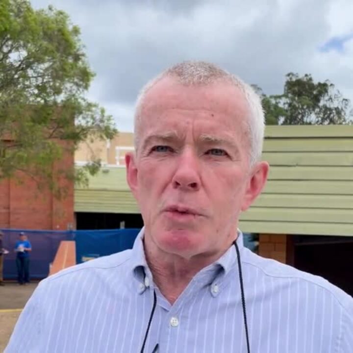 One Nation senator Malcolm Roberts visits Gympie pre-polling booth