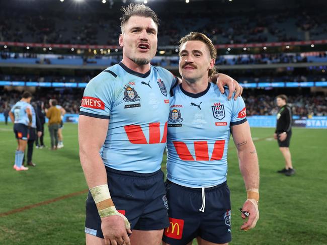 Angus Crichton and Connor Watson have overcome plenty of adversity in the past few years. Picture: Cameron Spencer/Getty Images