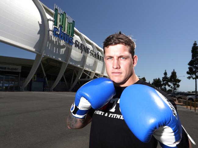 Titans NRL player Jarrod Wallace will be part of the undercard to the Anthony Mundine v John Wayne Parr boxing match at Cbus Super Stadium. Photograph: Jason O'Brien