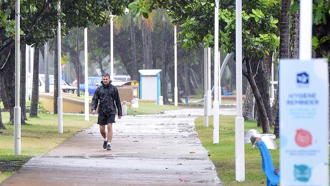 It was a cold and wet morning in Townsville which recorded a minimum temperature of just 13.6degrees. PICTURE: MATT TAYLOR.