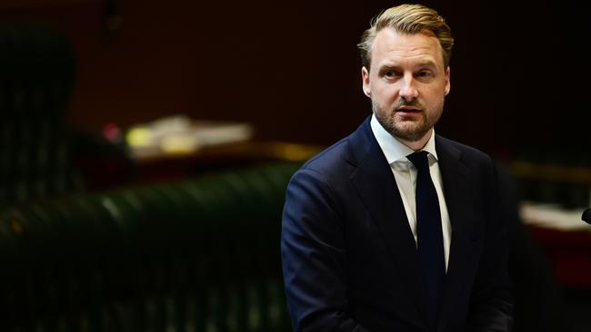 Member for Manly James Griffin at New South Wales Parliament House in Sydney, Tuesday, June 16, 2020. (AAP Image/Joel Carrett)