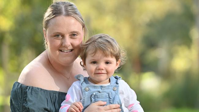 Pippa with her mum Sharee Christian. Picture: Keryn Stevens