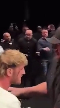 Logan Paul gushes blood after wild press conference brawl