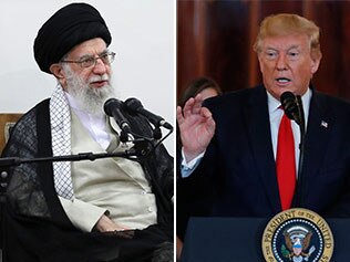 Ayatollah Khamenei and Donald Trump