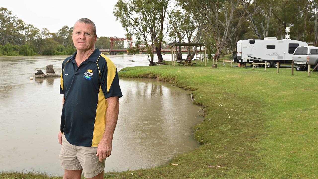 Riverbend Caravan Park manager Craig Von Bertouch. Picture: Keryn Stevens