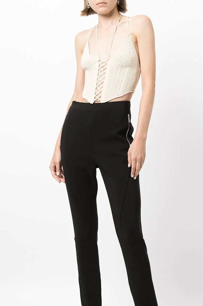 Dion Lee sheer-lace Corset Top - Farfetch