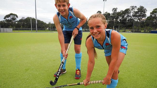 TOP PAIR: The Coffs Coast's Josh Perry and Breah Fischer will represent NSW's hockey team at the Pacific School Games in Adelaide. Picture: Contributed