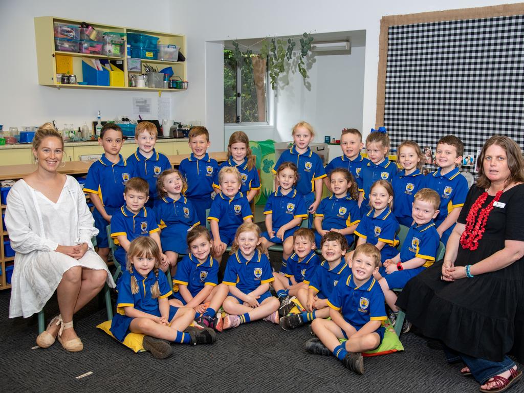 My First Year 2022: Mater Dei Primary School Prep Topaz. Teacher Alice Kenny (left) and teacher aide, Angela Frederick. March 2022 Picture: Bev Lacey