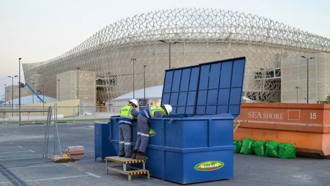 BiobiN in use at Qatar World Cup. Picture: Supplied