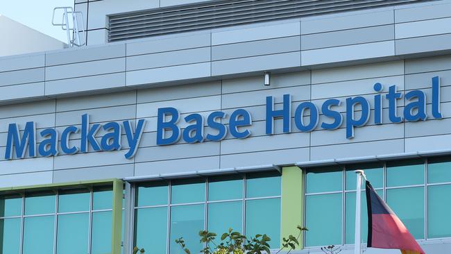 Mackay Base Hospital where Ross Tighe is being treated after surviving a gunshot wound. Picture: Liam Kidston