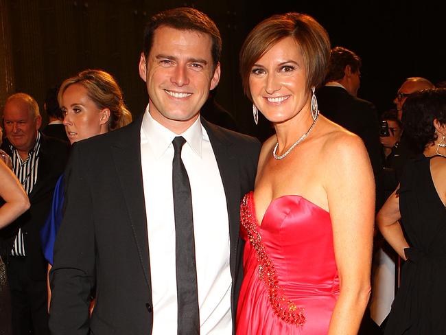 Karl Stefanovic and his former wife Cassandra Thorburn are selling their Cremorne home. Picture: Scott Barbour/Getty