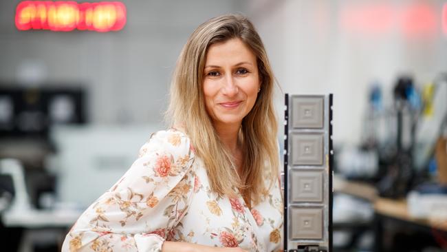 Flavia Tata Nardini, CEO and co-founder at Fleet Space Technologies in Adelaide. Picture Matt Turner.