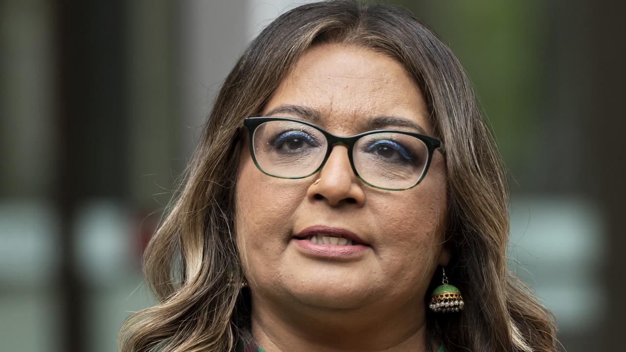 Mehreen Faruqi pictured exiting Federal Court. Picture: NewsWire / Monique Harmer