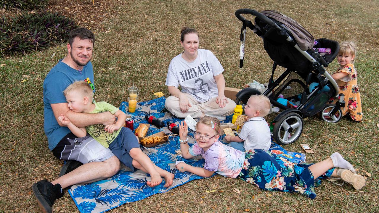 Dukes family at the 2024 Royal Darwin Show. Picture: Pema Tamang Pakhrin