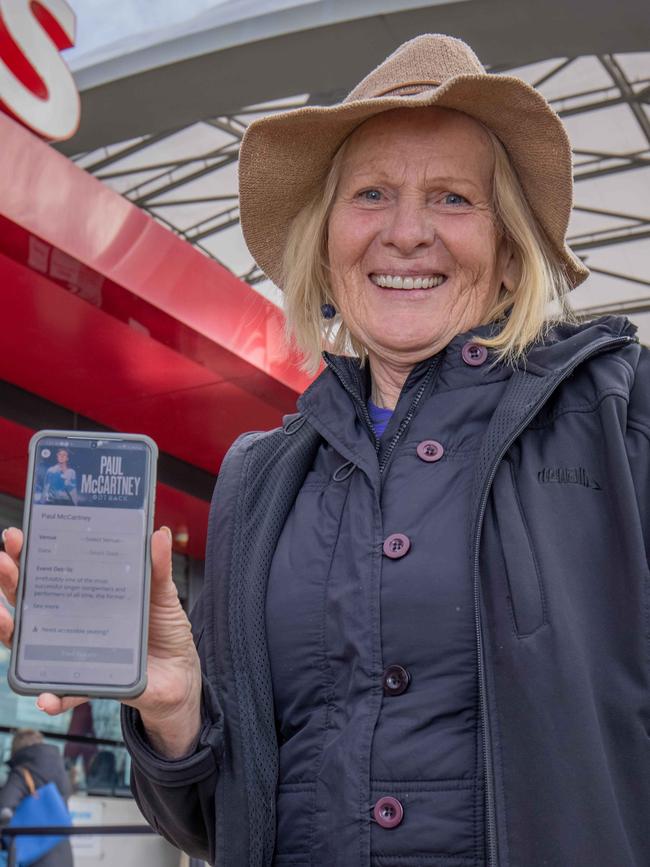 Kay Turner was able to buy Paul McCartney tickets at the Adelaide Entertainment Centre. Picture: Ben Clark