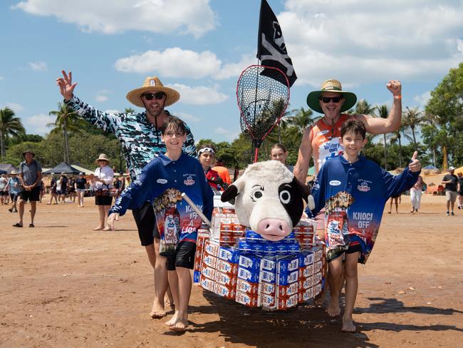 Darwin Beer Can Regatta at Mindil Beach, 2024. Picture: Pema Tamang Pakhrin
